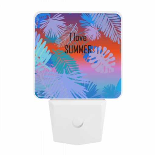 Night Light, A Colorful Image Of Palm Trees With The Words "I Love Summer" Written In The Middle. -Acrylic Night Light Shop be6d1c8df36ba896d302266197c0e94c3409756a