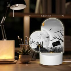 Love Acrylic Night Light, A Halloween Poster With A Haunted House And A Moon. -Acrylic Night Light Shop be9749da78dfbd530aafe9349368b864c38fa9b1