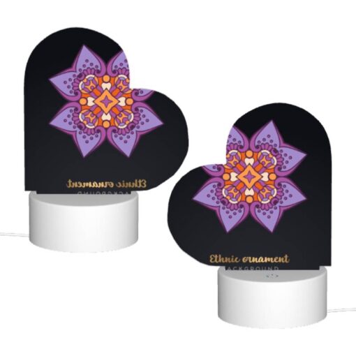 Love Acrylic Night Light, A Purple And Orange Flower With A Yellow Center. -Acrylic Night Light Shop beacc6e598e6881788dd6025fa7597094d4eb9b9