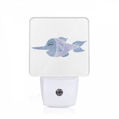 Night Light, A Blue And Purple Fish With A Long Nose And A Blue Eye.