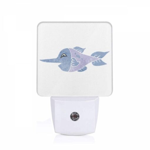Night Light, A Blue And Purple Fish With A Long Nose And A Blue Eye. -Acrylic Night Light Shop beb3de0d13c5b29089b5d2acda1e2642a610debb