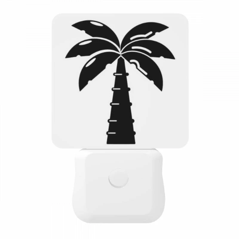 Night Light, A black and white image of a palm tree. Night Light, A Black And White Image Of A Palm Tree. -Acrylic Night Light Shop bf140b02623853dc18e4e9326ecc4ecb07853510