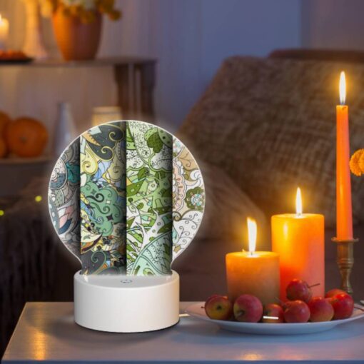 Round Acrylic Night Light, Three Colorful Designs Are Displayed On A Wall. -Acrylic Night Light Shop bf2b85bcc71aee3f9163e2ef8203671ad81fc328