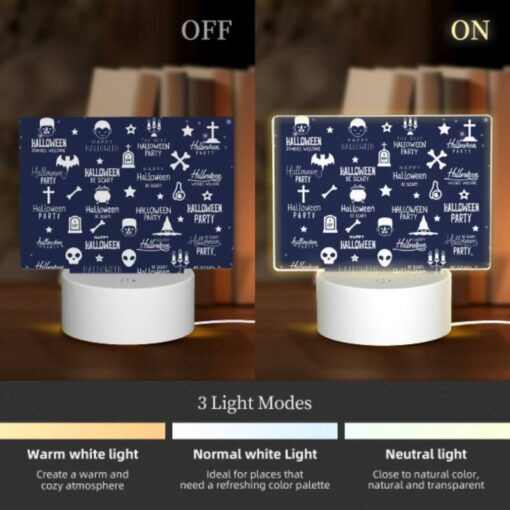 Rectangular Acrylic Night Light, A Collection Of Halloween Party Elements. -Acrylic Night Light Shop bf69bba89e4af755f7268ef388ac43114e278c17