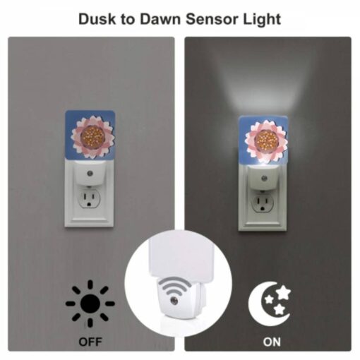 Night Light Set Of 2, A Pink Flower With Yellow Pollen In The Center. -Acrylic Night Light Shop bfa63ccf9e7dfebc75525d53b0b72bc9a1379ff2