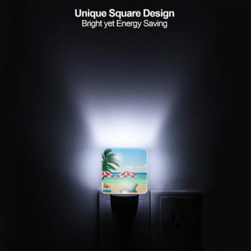 Night Light Set of 2, A beach scene with two umbrellas and two chairs. Night Light Set Of 2, A Beach Scene With Two Umbrellas And Two Chairs. -Acrylic Night Light Shop bfd67833ec65474cb08e4bdf07210893d0edd26d