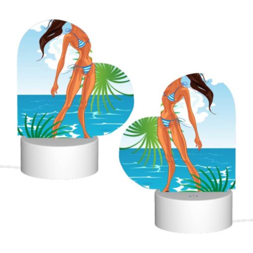 Love Acrylic Night Light, A Woman In A Bikini Is Standing On A Beach. -Acrylic Night Light Shop bfdb62d3f03a997e1f3cf2ea41e3a7dd2bb379ae