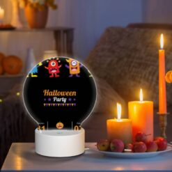 Round Acrylic Night Light, A Flyer For A Halloween Party. -Acrylic Night Light Shop bfe21e79c42ff8b398f18b495863e9a4d10a216d