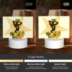 Rectangular Acrylic Night Light, A Woman With A Flower In Her Hair Is Wearing A Bikini. -Acrylic Night Light Shop c0983caa1f14fa87f7b588e506b6cce5069c6210