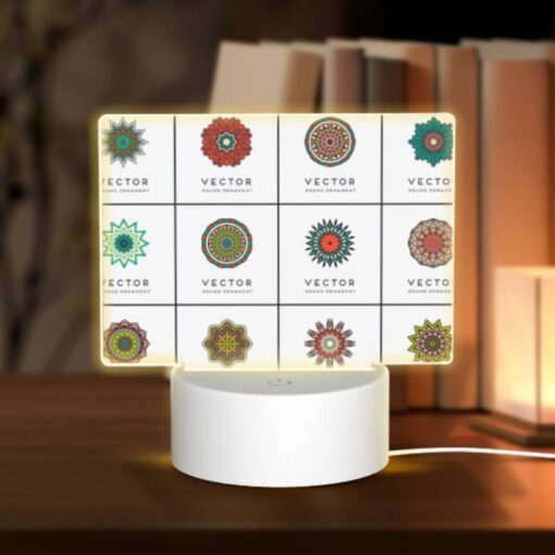Rectangular Acrylic Night Light, A Collection Of Different Colored Geometric Shapes. -Acrylic Night Light Shop c0b534cea85e33362e105f2efd944a2a17276c5e