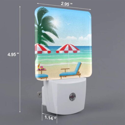 Night Light Set Of 2, A Beach Scene With Two Umbrellas And Two Chairs. -Acrylic Night Light Shop c0dabfb0d57eedd1ad18dad72d00876d538279aa