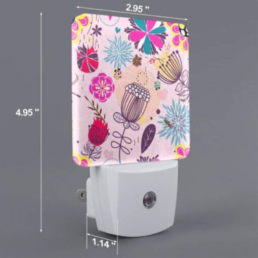 Night Light, A Colorful Floral Pattern With Pink -Acrylic Night Light Shop c135014331dcbaa6e6a8d79424a23fdeb2416868