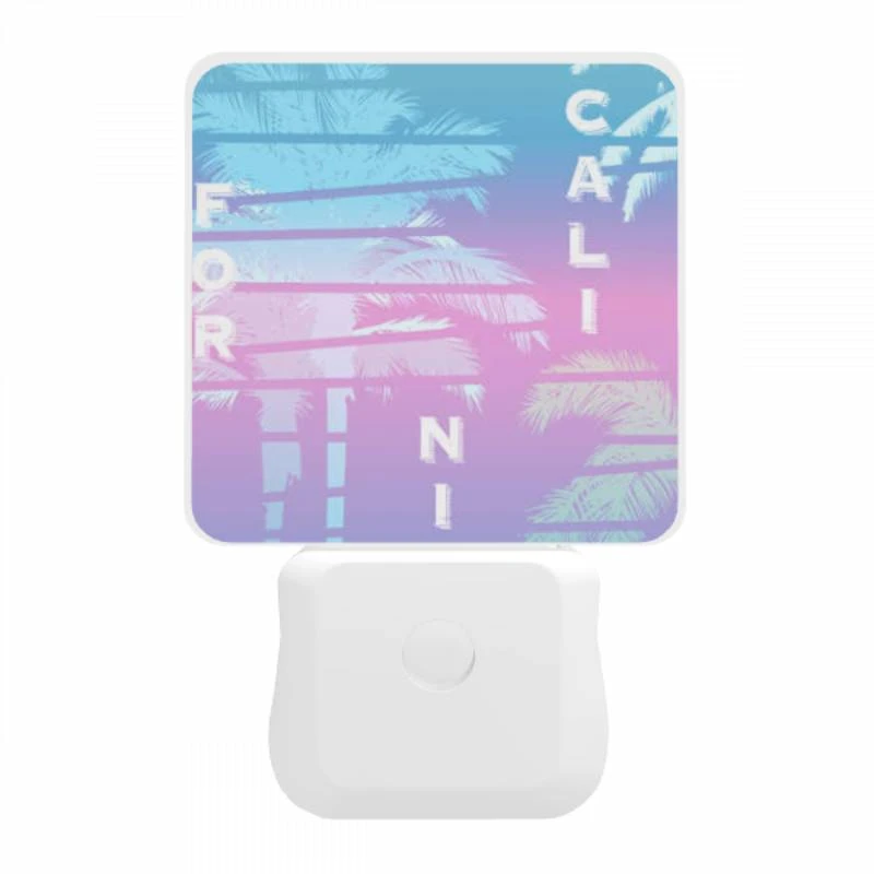 Night Light, A colorful image of palm trees with the word "California" written in the foreground. Night Light, A Colorful Image Of Palm Trees With The Word "California" Written In The Foreground. -Acrylic Night Light Shop c15565e9186e238a8d01b48033f4befe74c90c02