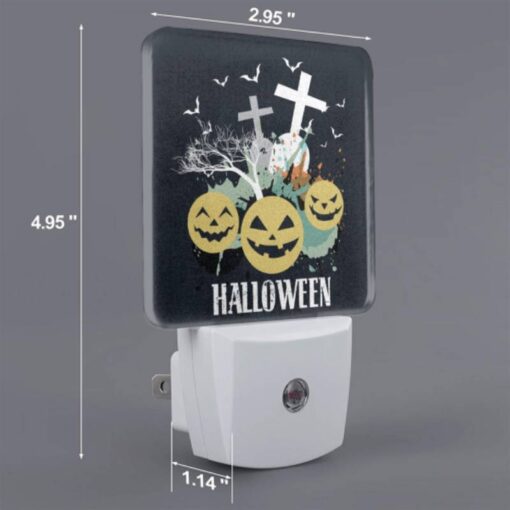 Night Light Set Of 2, A Black And White Image Of Halloween Decorations. -Acrylic Night Light Shop c1eac6087f90c0cd7f2b4add51676bee27ed094d