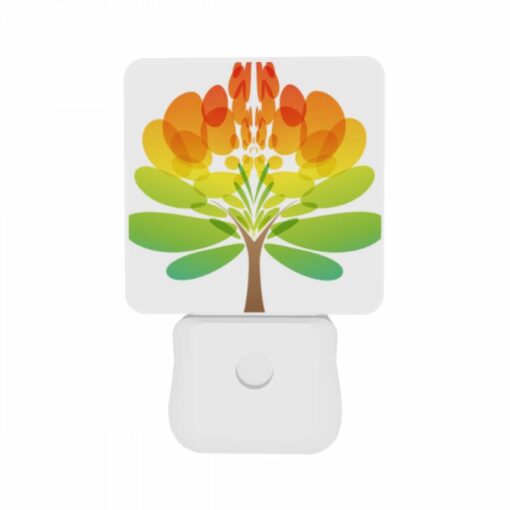 Night Light Set Of 2, A Tree With A Rainbow Colored Trunk. -Acrylic Night Light Shop c264bee8d0db5be116f18b7fff67136e988f5750