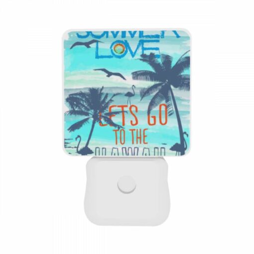 Night Light Set Of 2, A Colorful Poster Advertising A Trip To Hawaii. -Acrylic Night Light Shop c291b3d334a99fec497f94a9bd46f84c1d93850b