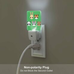 Night Light Set Of 2, Five Different Animal Heads Are Shown On A Green Background. -Acrylic Night Light Shop c3309fc14c33958281bede10284e1bcc88bb9966