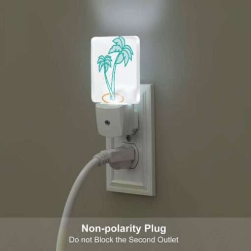 Night Light Set Of 2, A Green And Blue Palm Tree With A Blue Trunk. -Acrylic Night Light Shop c3fe78d572980d44f34351decadcc18293183c69