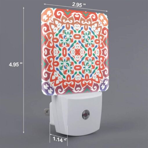 Night Light Set Of 2, A Colorful And Intricate Design On A Piece Of Fabric. -Acrylic Night Light Shop c42241be0fc67cb579a6af752037061caf75cc5a