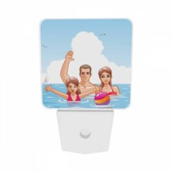 Night Light Set Of 2, A Family Of Three Is Enjoying A Day At The Beach. -Acrylic Night Light Shop c454eabc05ce6ffe7bef96c47a503e840bf33762