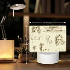 Rectangular Acrylic Night Light, A Woman Is Shown With A Cone Of Ice Cream. 5 Rectangular Acrylic Night Light, A Woman Is Shown With A Cone Of Ice Cream. -Acrylic Night Light Shop c47fa9fc93bf04294cffdc792cdbfdaf9b591ead