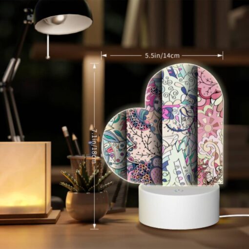 Love Acrylic Night Light, Four Different Colored Designs Of Flowers. -Acrylic Night Light Shop c6533c29e641a5d44b0676b8a72d8f4e9d97bf0f