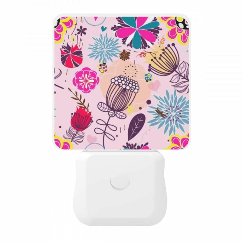 Night Light, A colorful floral pattern with pink Night Light, A Colorful Floral Pattern With Pink -Acrylic Night Light Shop c655f918150b775458c95ee9c6bff31ee2b78f01