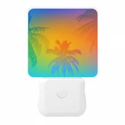 Night Light, A Colorful Sunset With Palm Trees In The Background. -Acrylic Night Light Shop c67a884045d1e65aaaaf3c94823a89a63b829be6