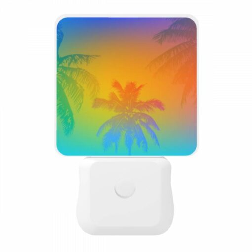 Night Light, A Colorful Sunset With Palm Trees In The Background. -Acrylic Night Light Shop c67a884045d1e65aaaaf3c94823a89a63b829be6