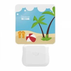 Night Light, A Beach Scene With A Red And White Ball -Acrylic Night Light Shop c6bde3e0ae6266bbb1579549b3d25316065080b4