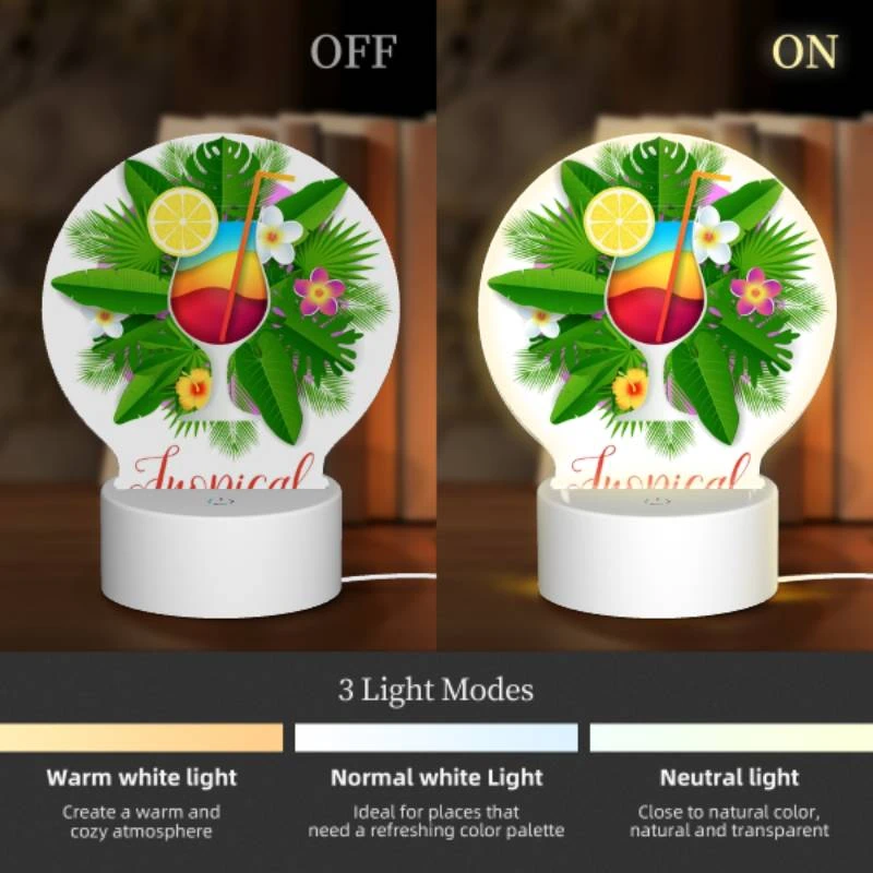 Round Acrylic Night Light, A colorful tropical drink with a straw and a slice of lemon. Round Acrylic Night Light, A Colorful Tropical Drink With A Straw And A Slice Of Lemon. -Acrylic Night Light Shop c6f983b3a837c4564a2380e1c9cc444b453c734b