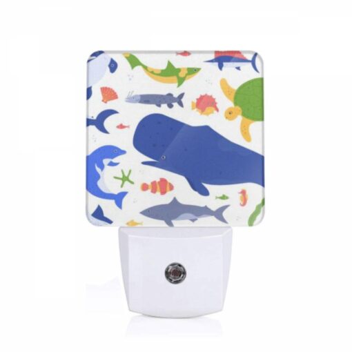 Night Light, A Colorful Cartoon Of Various Sea Creatures. -Acrylic Night Light Shop c724eb87b0c04b9be03e60eb5501a050789d33c1