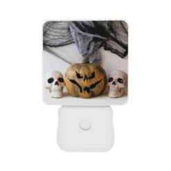 Night Light Set Of 2, Three Skulls Are Placed Next To A Pumpkin. -Acrylic Night Light Shop c726a03697d5868c8610b0115a85816c91b5b8f3