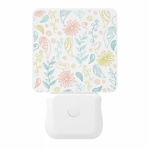 Night Light, A Colorful Flower Pattern With Yellow -Acrylic Night Light Shop c7494e2132f2ff4584df608a04aed33d0539838c