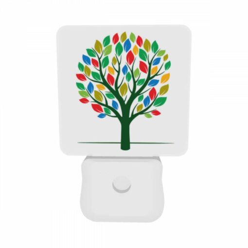 Night Light Set Of 2, A Colorful Tree With Leaves In Different Colors. -Acrylic Night Light Shop c761a74c616e2bfffb2689a8ef1874ecb8ef28e7