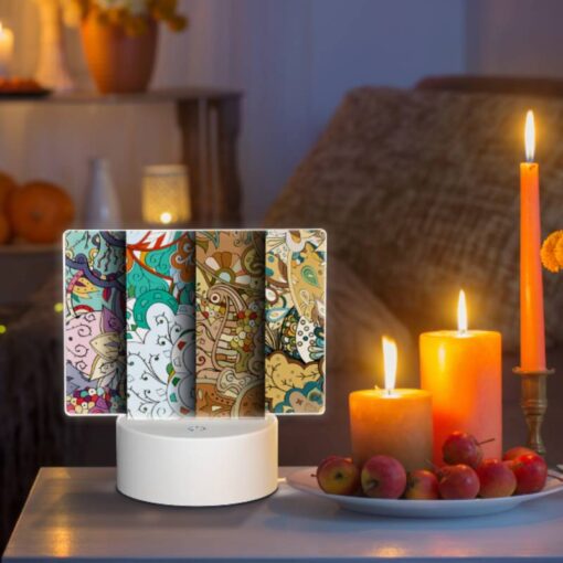 Rectangular Acrylic Night Light, Four Different Colored Designs Of A Dragon. -Acrylic Night Light Shop c79f7138aa46a9e8fa008e24adc53a3186e01348