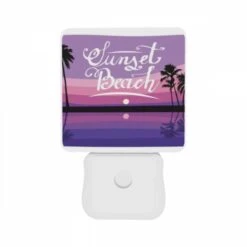Night Light Set Of 2, A Sunset Beach Sign With A Moon In The Background. -Acrylic Night Light Shop c821231457d3f4d107b7752b18094d9b71ad4e81
