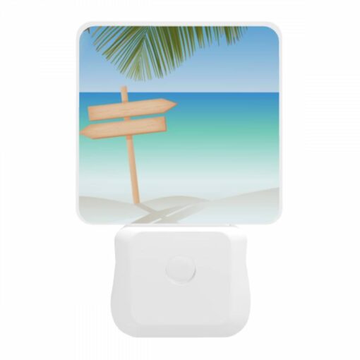 Night Light, A Wooden Sign Pointing To The Ocean. -Acrylic Night Light Shop c83d7170145f01e6dc6fa2deefa490753d647018