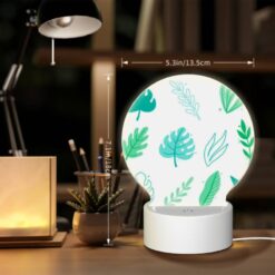 Round Acrylic Night Light, A Collection Of Green Leaves And Tree Branches. -Acrylic Night Light Shop c869e82f824da1ef268b6acf77a63dc63d20a70f