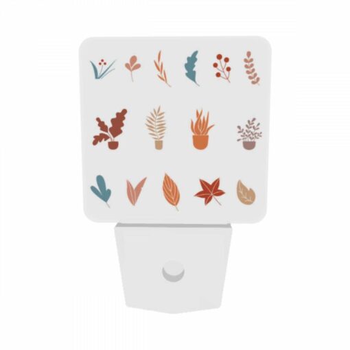 Night Light Set Of 2, A Collection Of Different Types Of Plants In Pots. -Acrylic Night Light Shop c96c94e9a38a669c080878a916cae765c16cf281