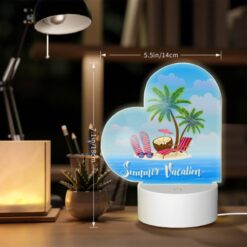 Love Acrylic Night Light, A Cartoon Of A Beach With A Palm Tree -Acrylic Night Light Shop c9cb73ddb59388d4e725badd50a005732c561b20