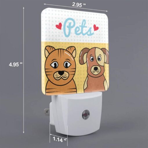 Night Light Set Of 2, Two Cartoon Animals -Acrylic Night Light Shop c9ff6544f25b776d253e682ca24245cfb43da0b0