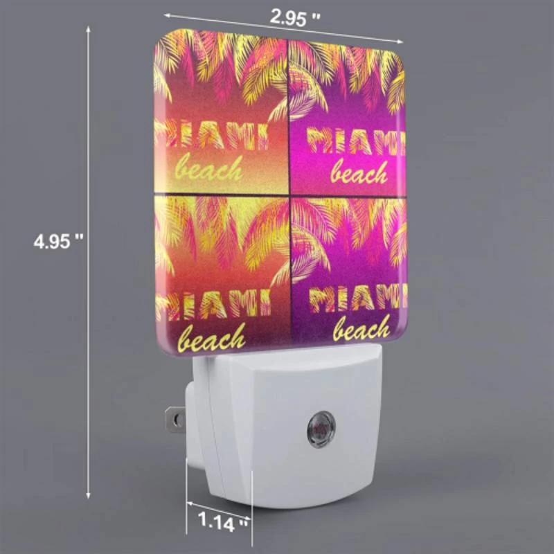 Night Light, A colorful beach sign with the word "Miami" on it. Night Light, A Colorful Beach Sign With The Word "Miami" On It. -Acrylic Night Light Shop ca88d8d4fc607a6639d50bace2822202a594dd7e