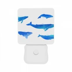 Night Light Set Of 2, A Collection Of Blue Whale Illustrations. -Acrylic Night Light Shop caa69b5a54b520e9d81b4bf371931f1bf2f5a637