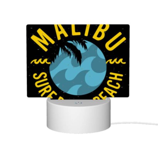 Rectangular Acrylic Night Light, A Logo For Malibu Surf Rider Beach. -Acrylic Night Light Shop cb8730f211adf0f7ad798fd171b518ce1e873ba4