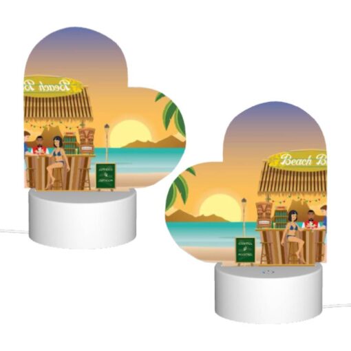Love Acrylic Night Light, A Group Of People Are Sitting At A Bar On The Beach. -Acrylic Night Light Shop cc5e72663255bc204248dafcaf18056e5abfc82d