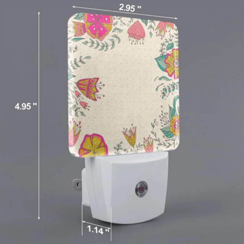 Night Light, A colorful floral pattern is displayed on a white background. Night Light, A Colorful Floral Pattern Is Displayed On A White Background. -Acrylic Night Light Shop cc70d7785f0ed881c95cc2679852e468e2561a4f