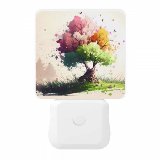 Night Light, A Tree With A Trunk And Roots Is Surrounded By Colorful Butterflies. -Acrylic Night Light Shop cc879b747304eeb6e2e3806cd959c21f51543d6e