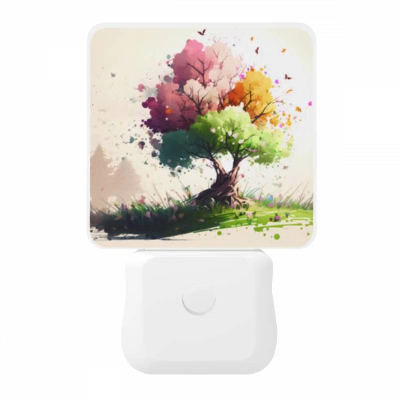 Night Light, A tree with a trunk and roots is surrounded by colorful butterflies. Night Light, A Tree With A Trunk And Roots Is Surrounded By Colorful Butterflies. -Acrylic Night Light Shop cc879b747304eeb6e2e3806cd959c21f51543d6e