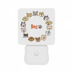 Night Light Set Of 2, A Circle Of Dogs With A Paw Print In The Middle. -Acrylic Night Light Shop cca8fa36402973eb7bf809482e7cf07014418fbf